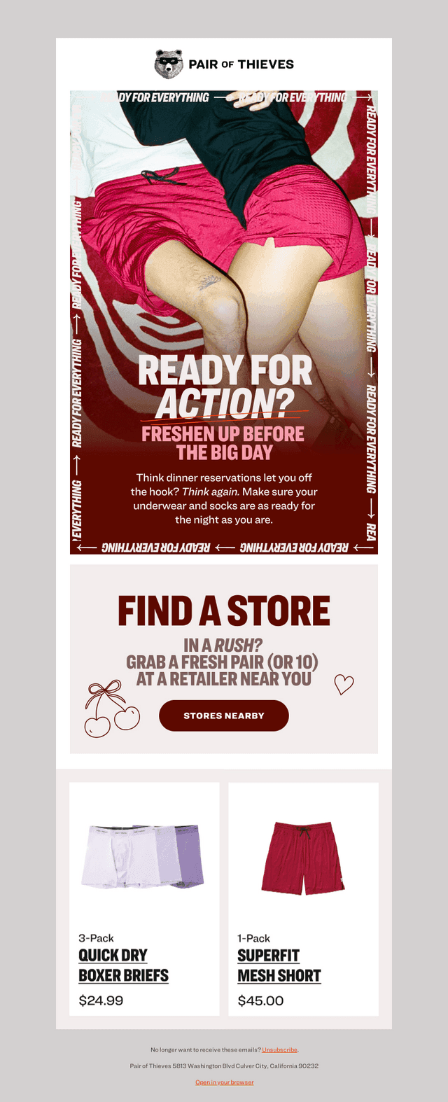 Uh oh. Valentine's Day is Friday.