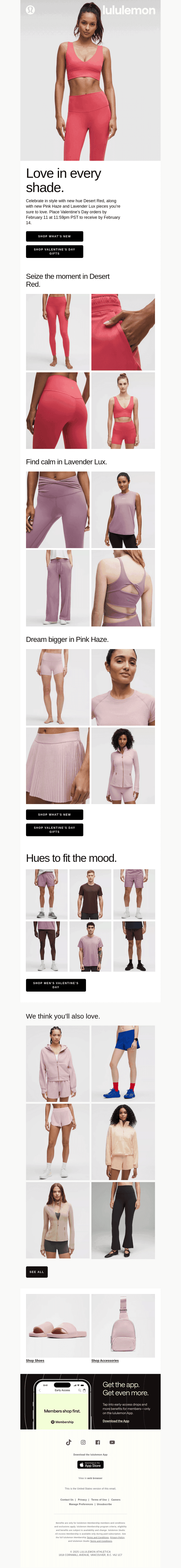 lululemon email from Mon, Feb 10, 2025