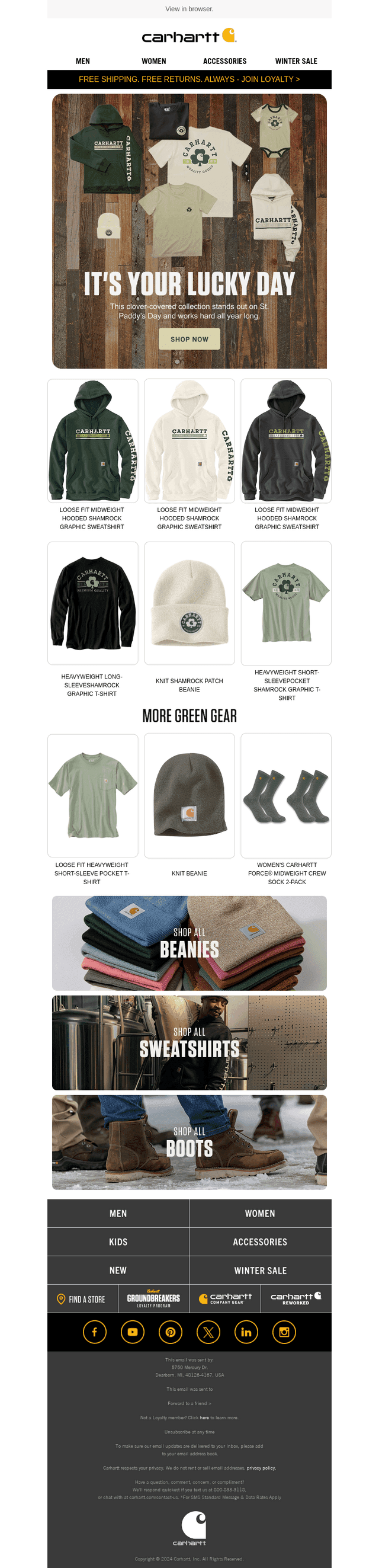 Carhartt email from Tue, Feb 11, 2025