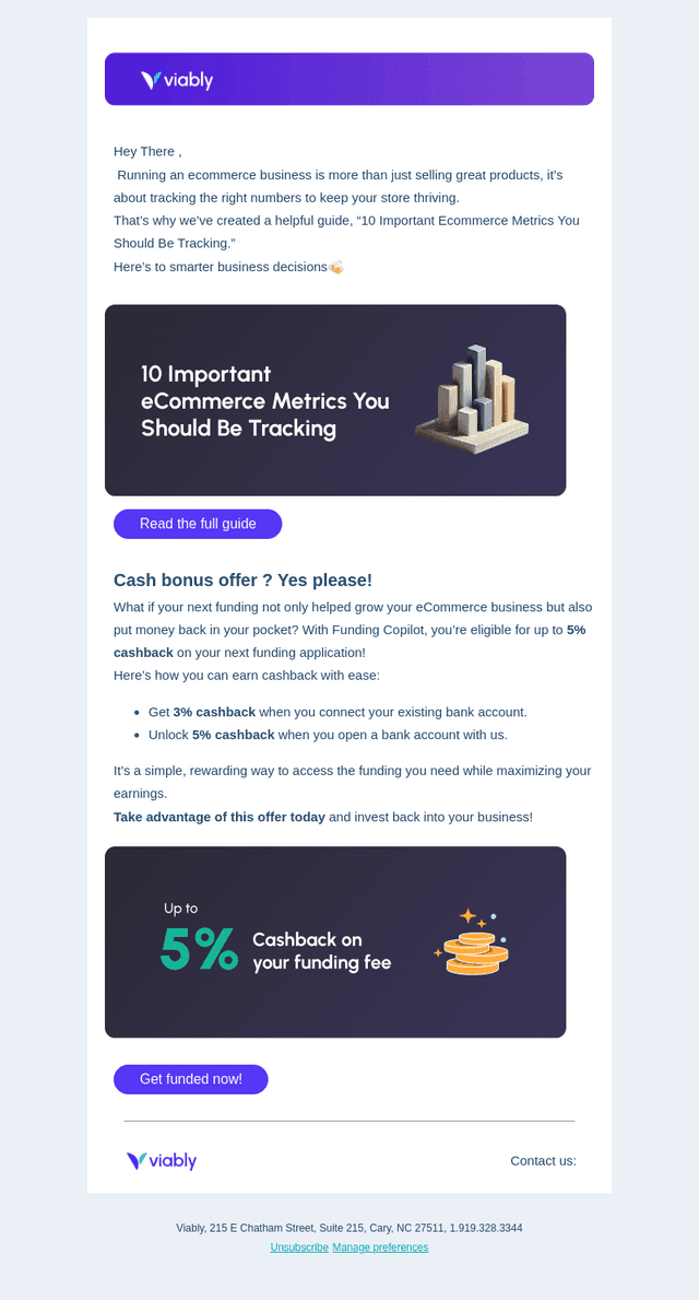 Viably email from Tue, Feb 11, 2025