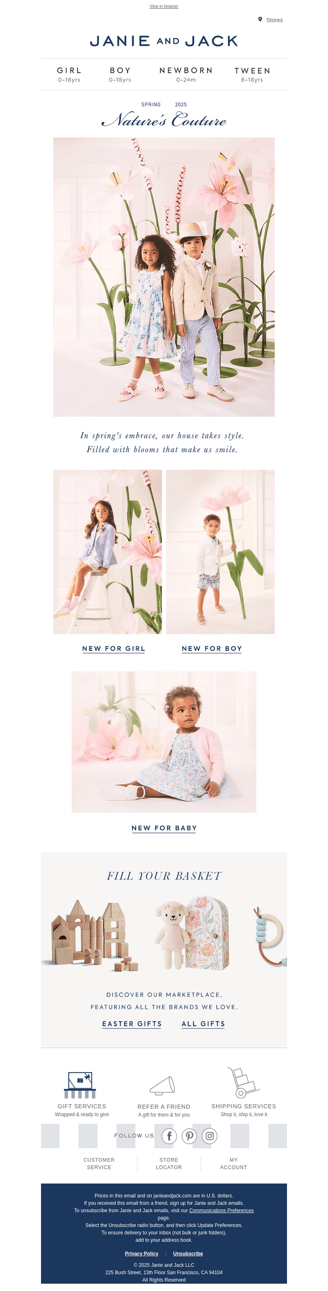 New for Easter 2025: Nature's Couture