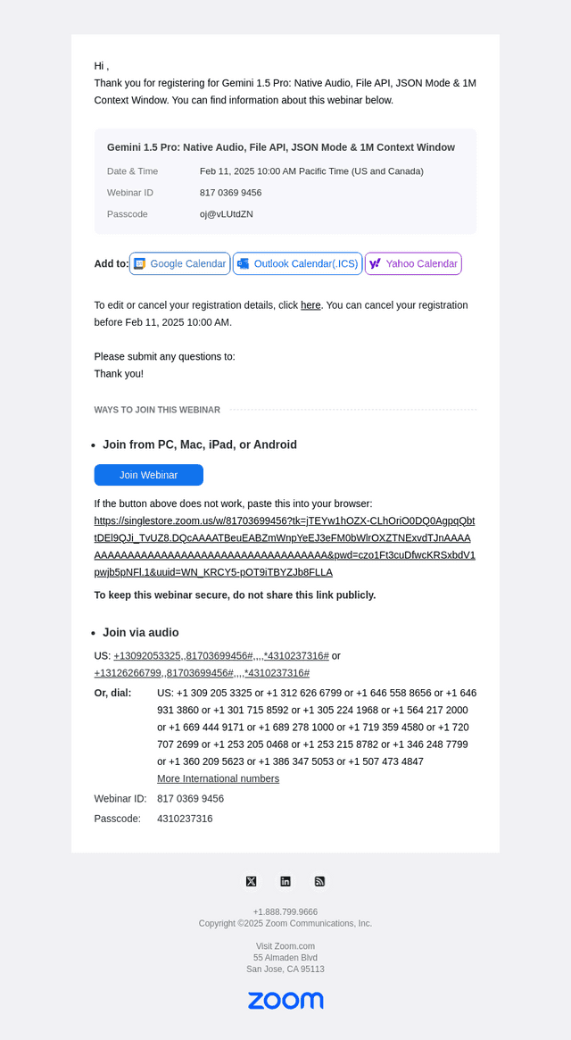 Gemini 1.5 Pro: Native Audio, File API, JSON Mode & 1M Context Window Confirmation