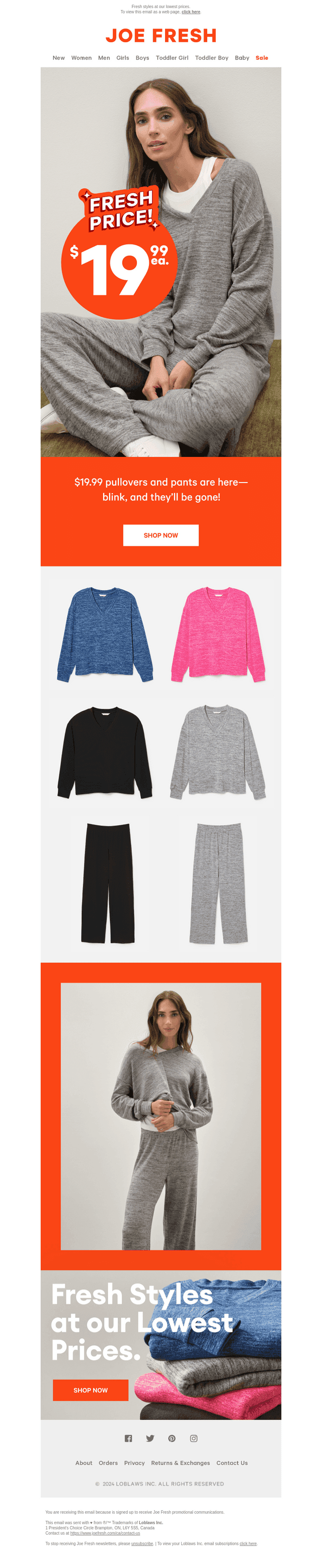 🚨FRESH PRICE ALERT! 🚨Pullovers & Pants for $19.99!