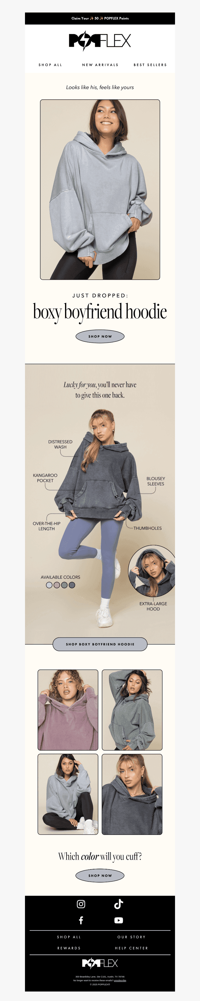 NEW! Boxy Boyfriend Hoodie