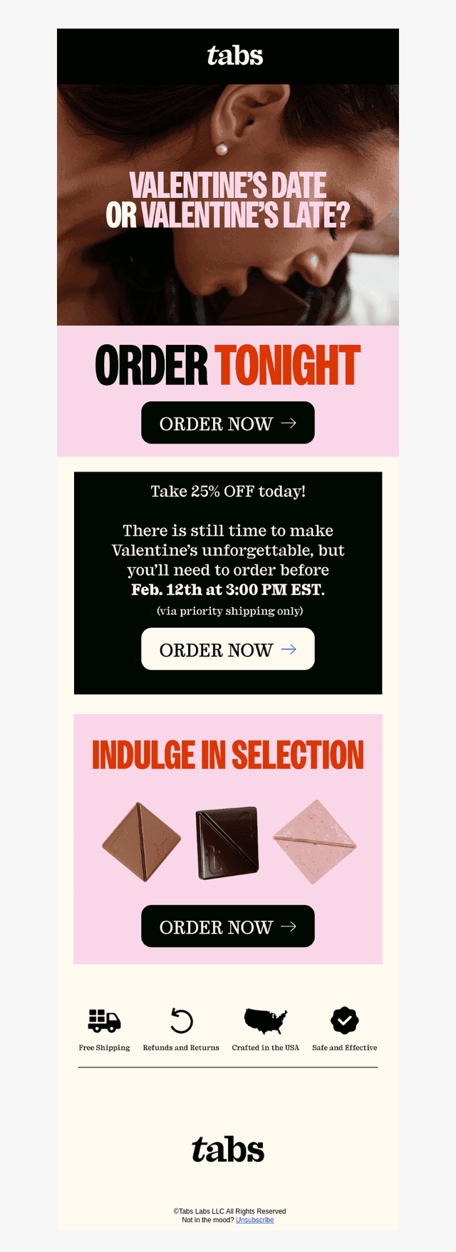 Last Chance for Valentine’s Delivery 🤍