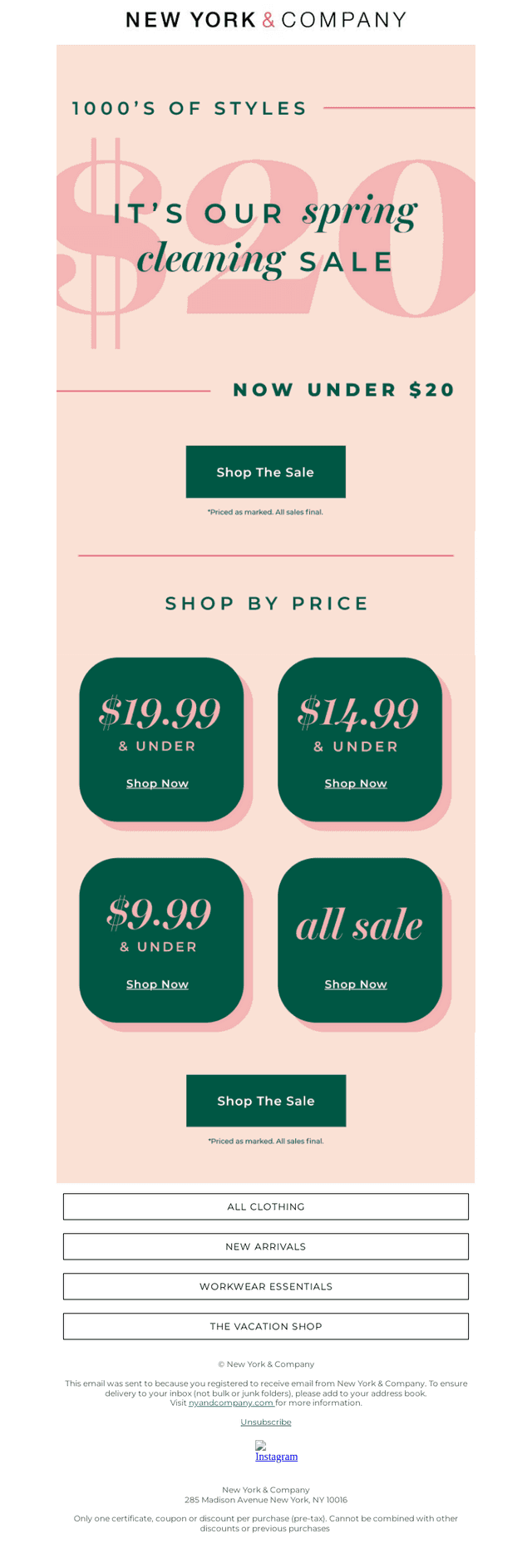 💥SPRING CLEARANCE BLOWOUT💥