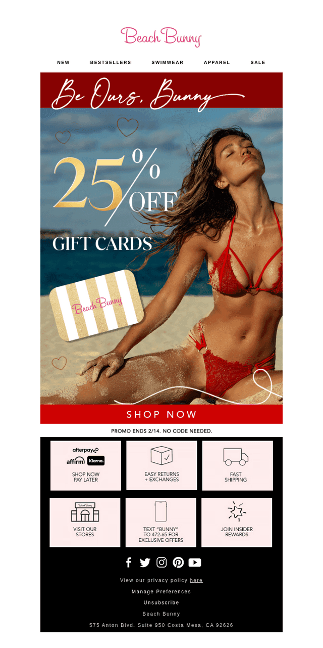 25% Off Gift Cards