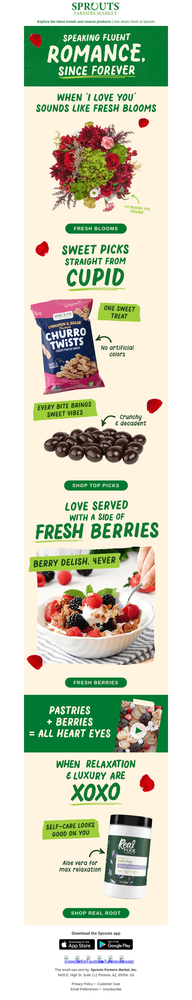 Sprouts Farmers Market email from Wed, Feb 12, 2025