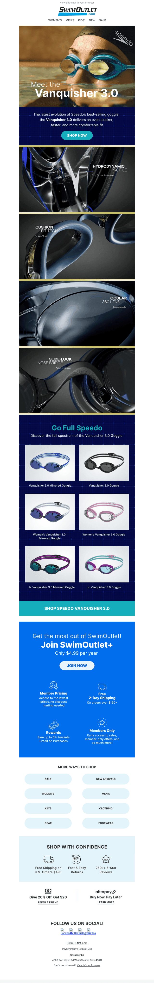 SPEEDO VANQUISHER 3.0