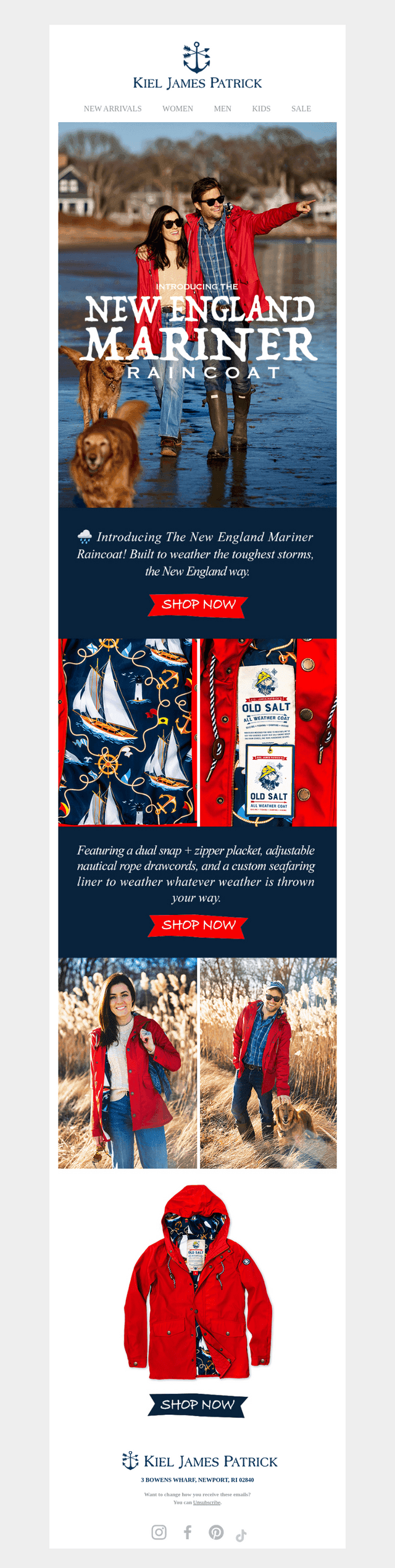 Introducing The New England Mariner Raincoat