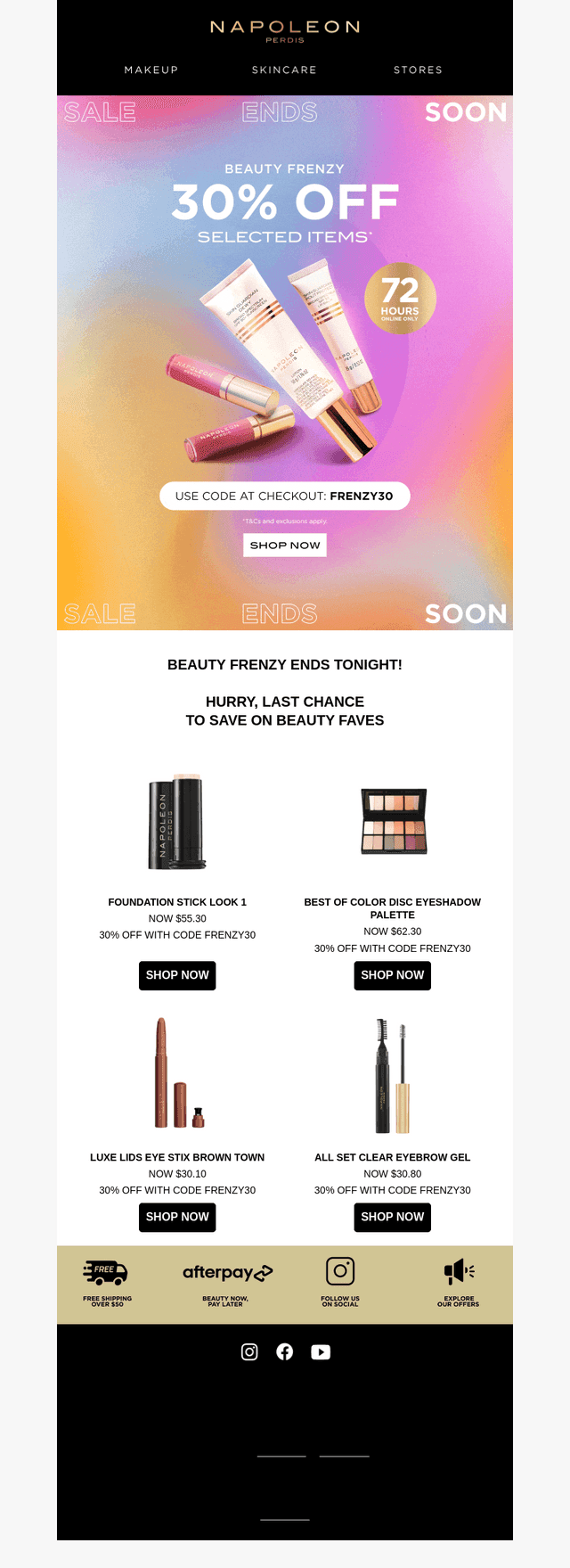 📣 Last Chance for 30% Off Selected Items*