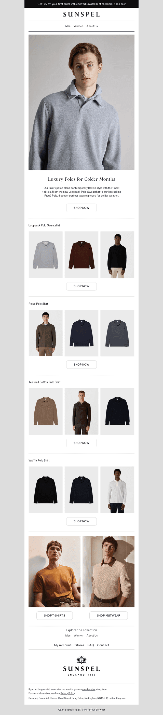Luxury Polos for Colder Months