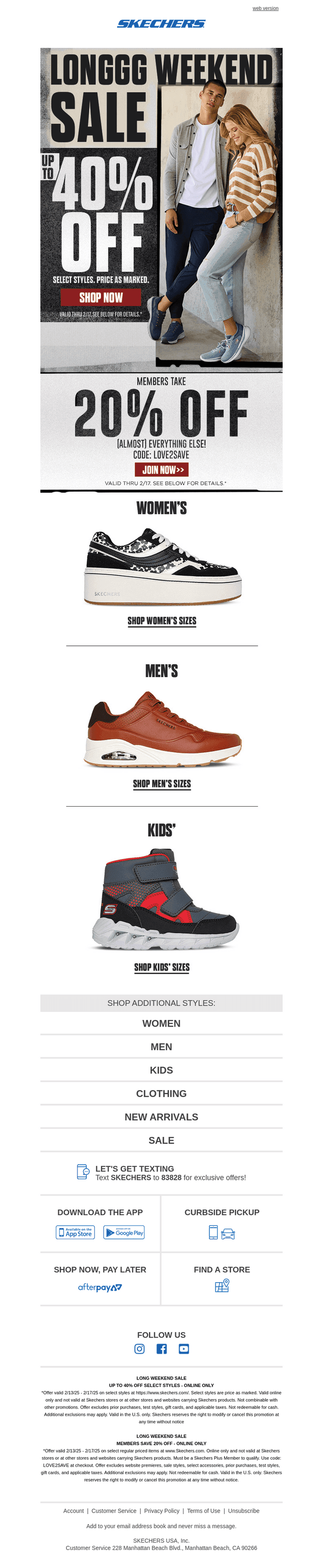 Long Weekend, Big Savings
