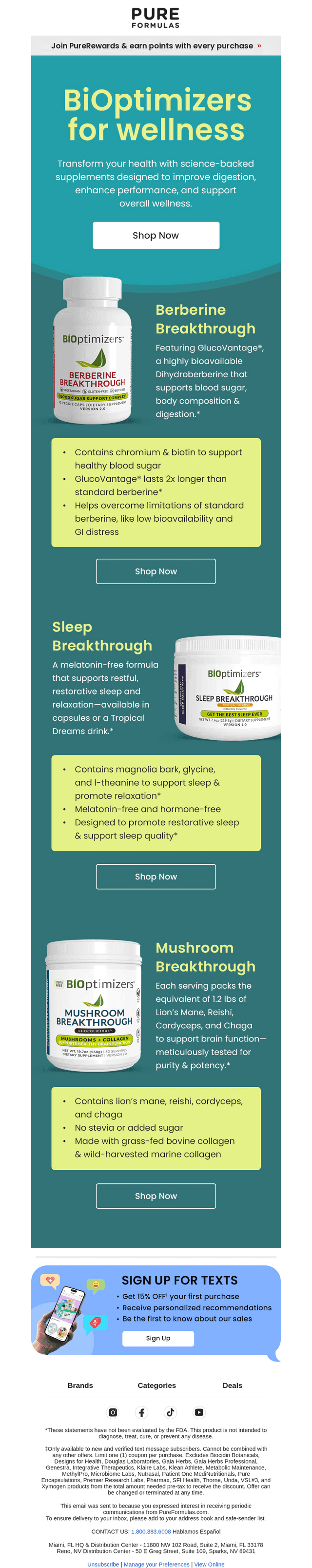 Discover BiOptimizers' science-backed supplements for wellness