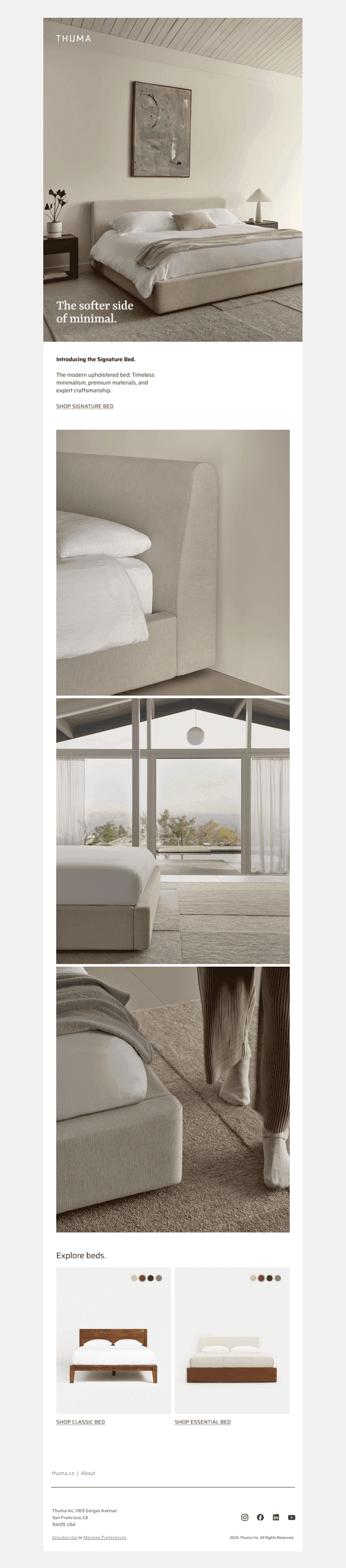 Introducing the Signature Bed.