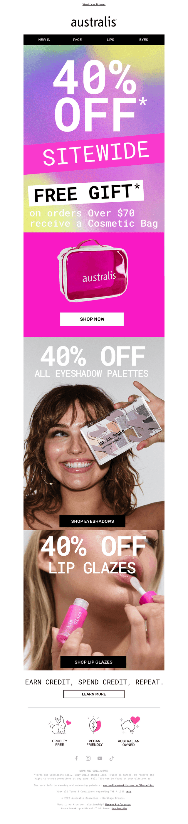 40% off Sitewide + a FREEBIE!