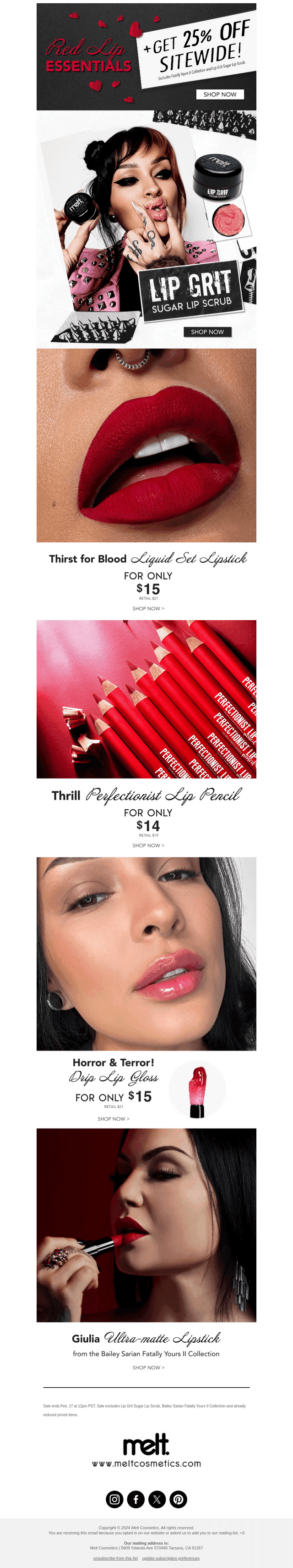 red lip essentials 💄💋 +Save 25% off sitewide 🛍️