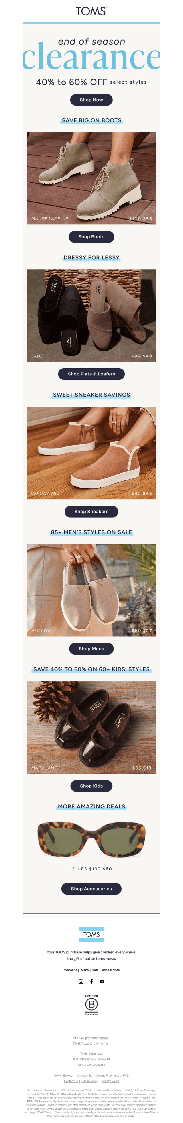 500+ Styles up to 60% Off