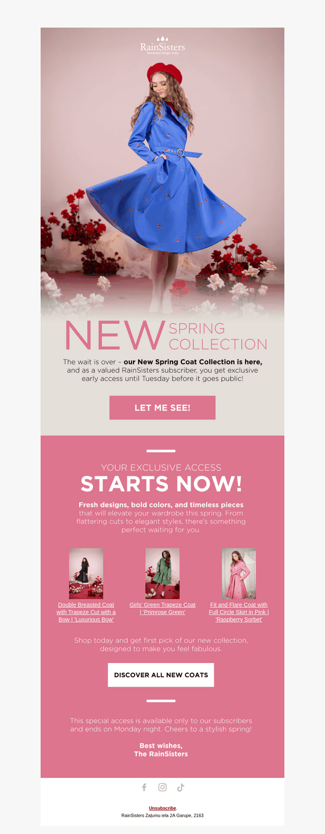 Shop the New Spring Collection before anyone else