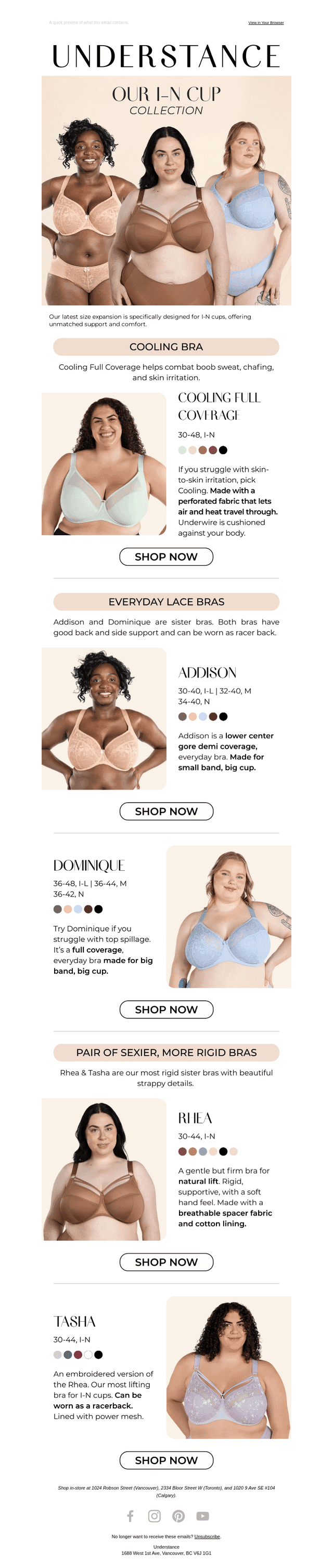 5 excellent bras for I-N cups