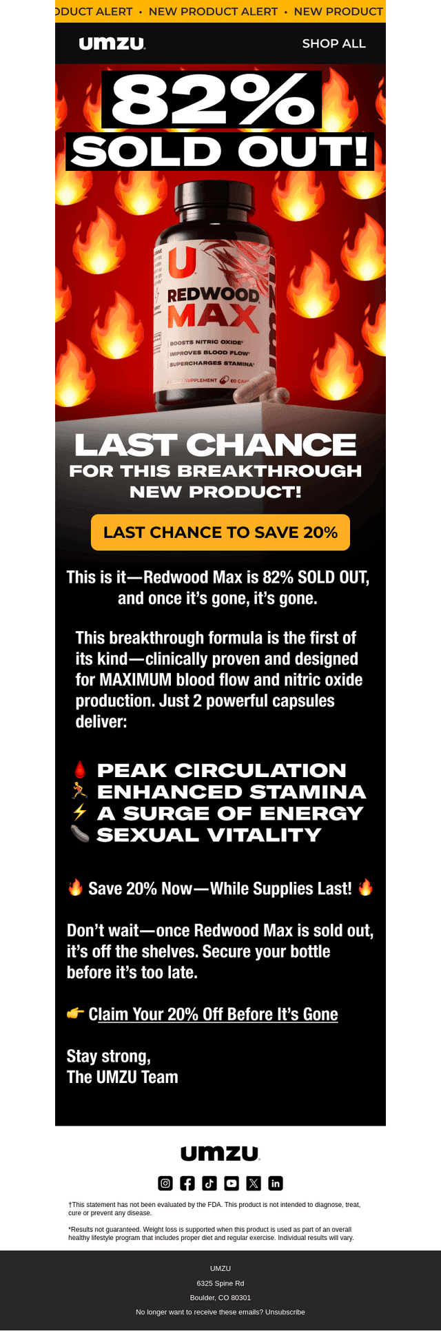 FOR A LIMITED TIME: REDWOOD MAX