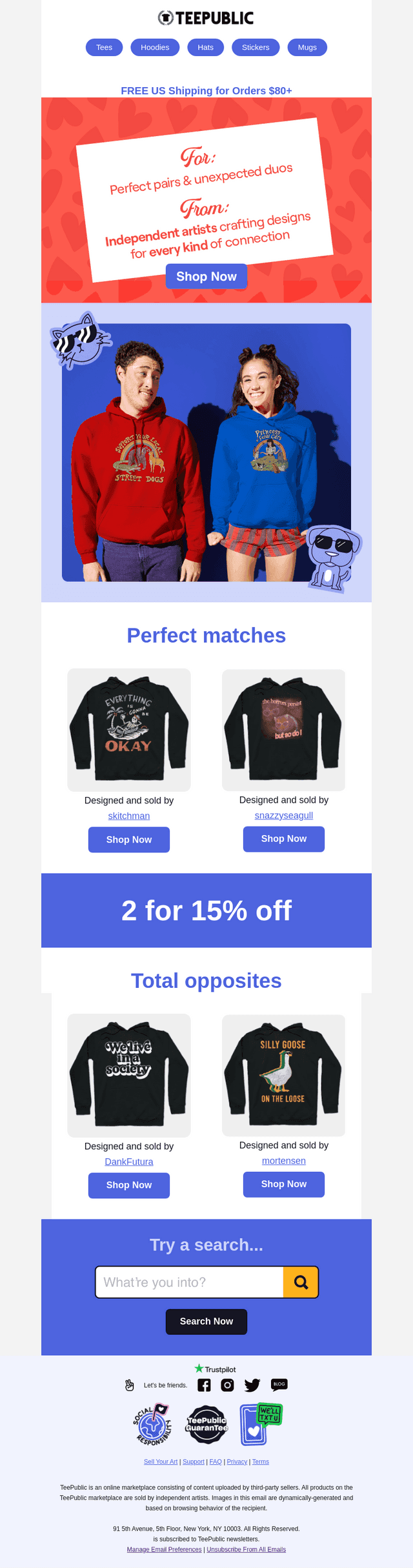 Grab 2 for 15% off today!