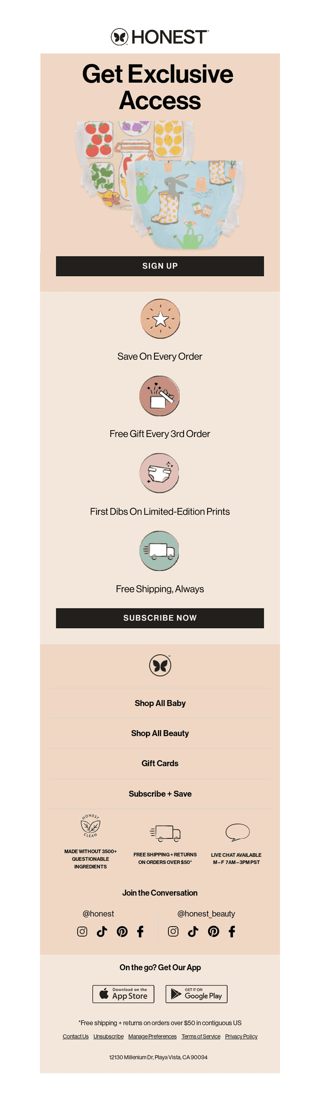 Honest Company email from Sat, Feb 15, 2025