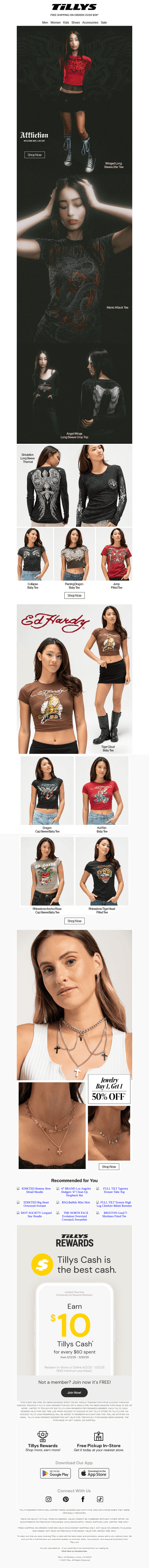 Discover Affliction and Ed Hardy