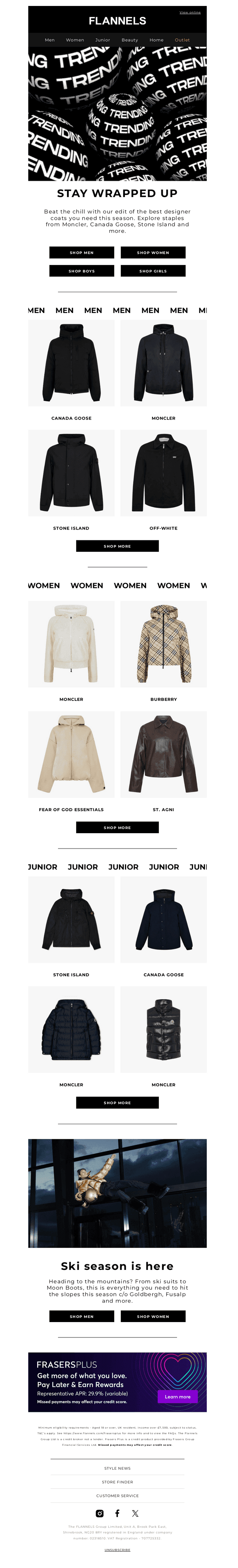 Elevate your seasonal outerwear