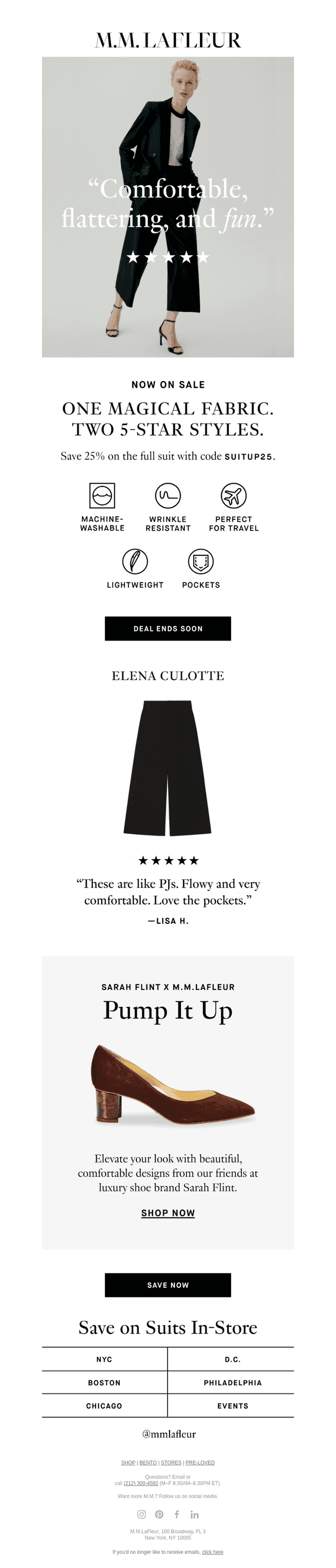 25% OFF: THE EFFORTLESS SUIT