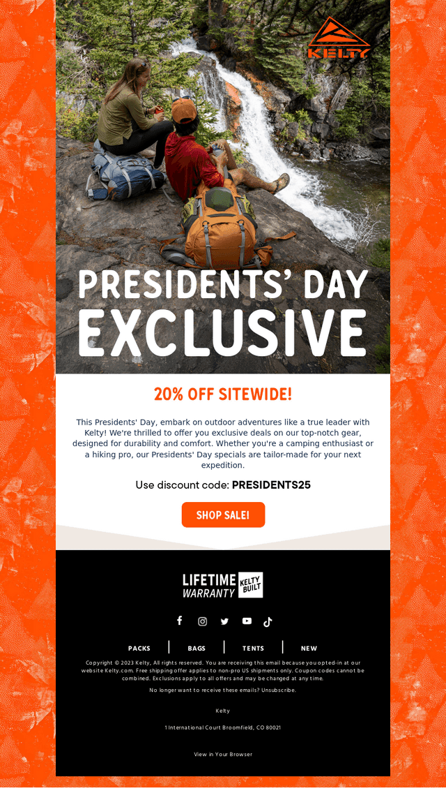 Presidents' Day Exclusive!