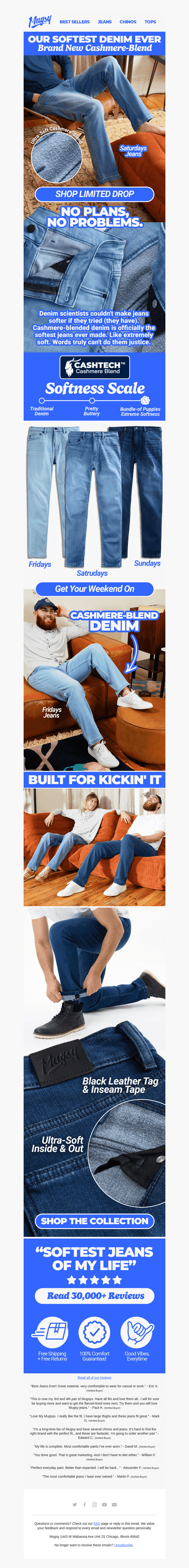 CASHMERE-BLEND DENIM