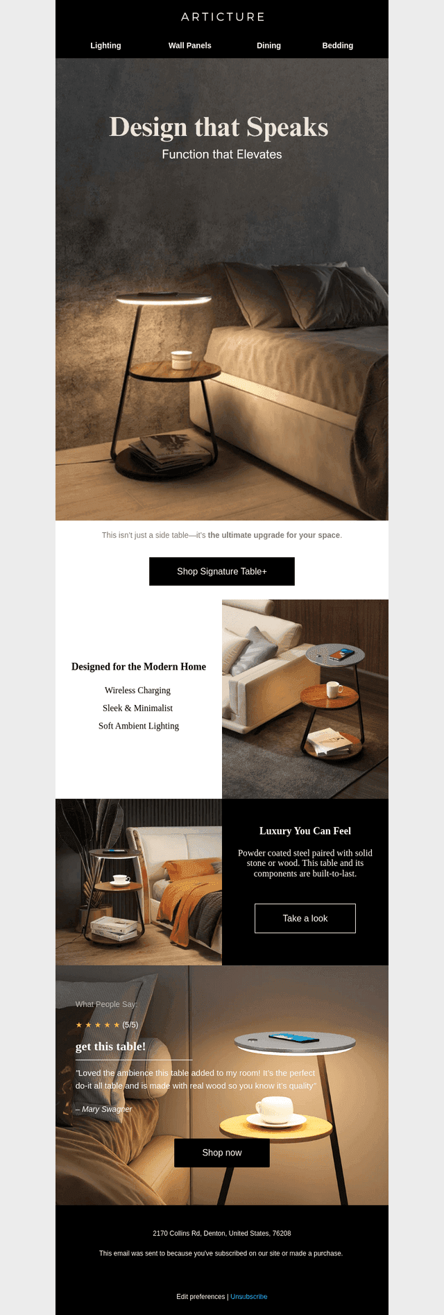A Side Table, Reimagined – Elegance Meets Illumination