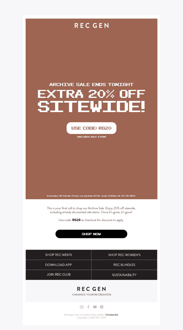 Archive Sale Ends TONIGHT! ⏳
