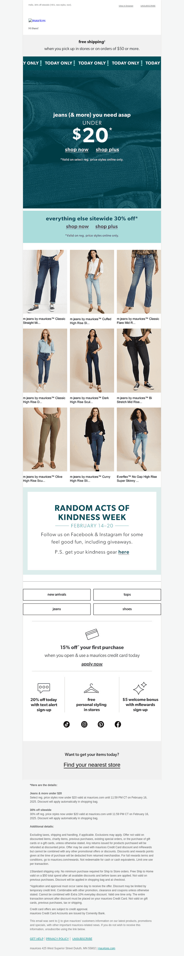 You're getting jeans under $20 😘