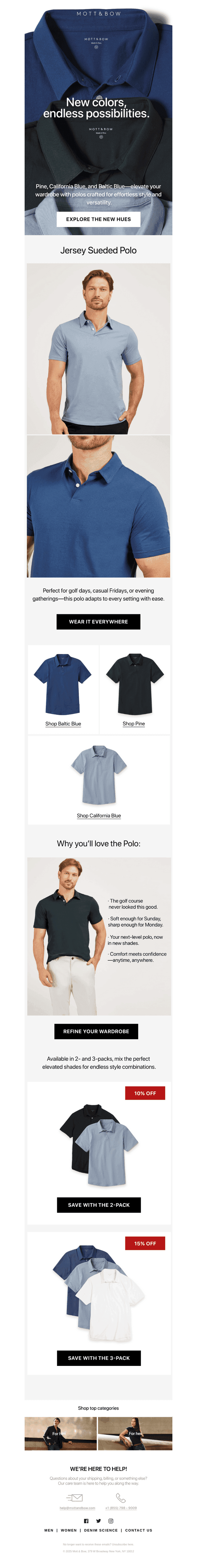 Your perfect polo, reinvented.