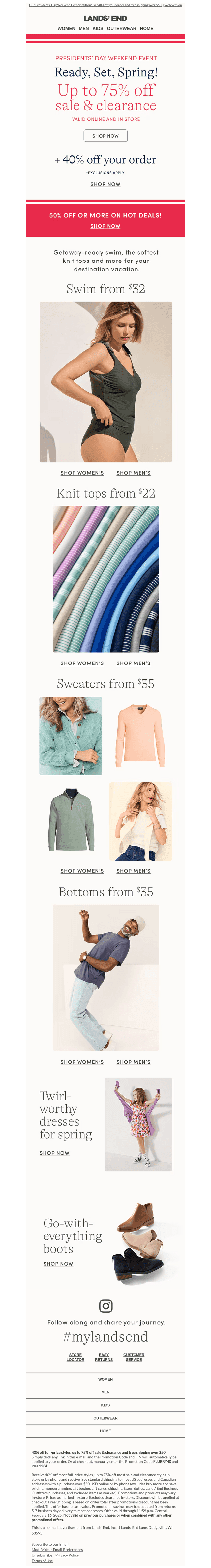 Up to 75% off clearance? 👏 * Cue applause * 👏