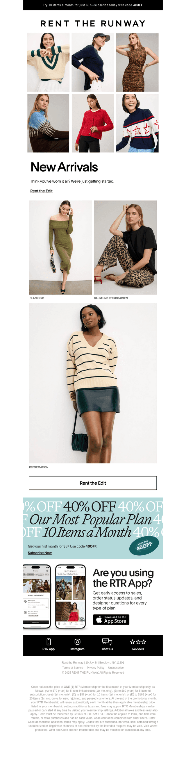 New arrivals inside