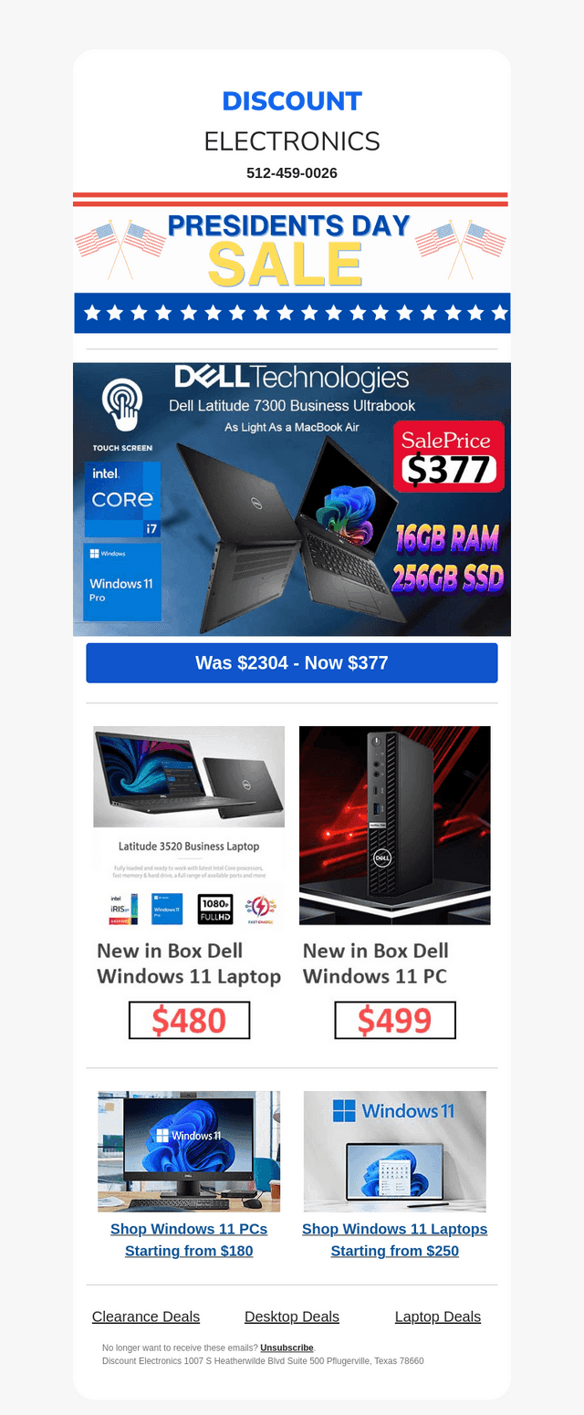 Get a NEW Dell Laptop & PC for under $500!