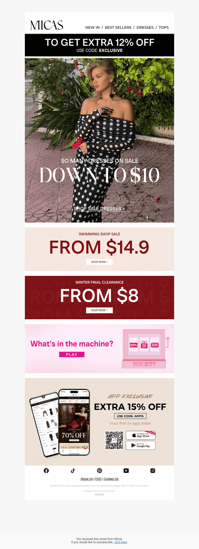 Dresses down to $10 + extra 12% off 🚨