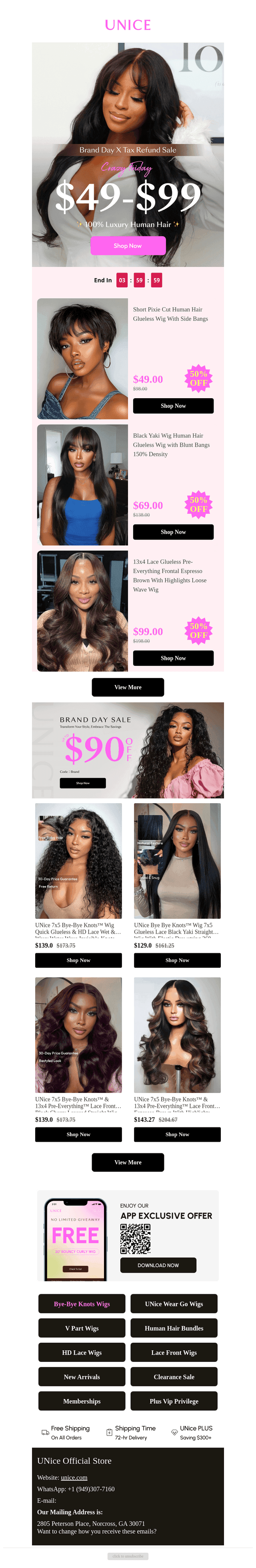 Easy, Effortless, Elegant: Glueless Wigs for $49!