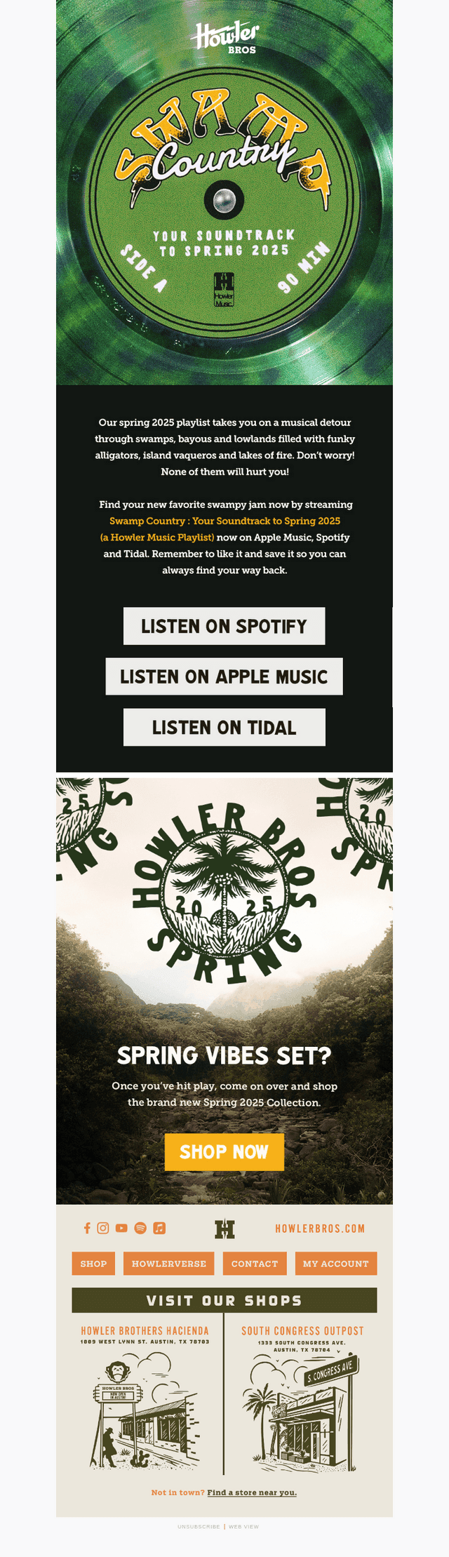 Swamp Music for Spring 2025