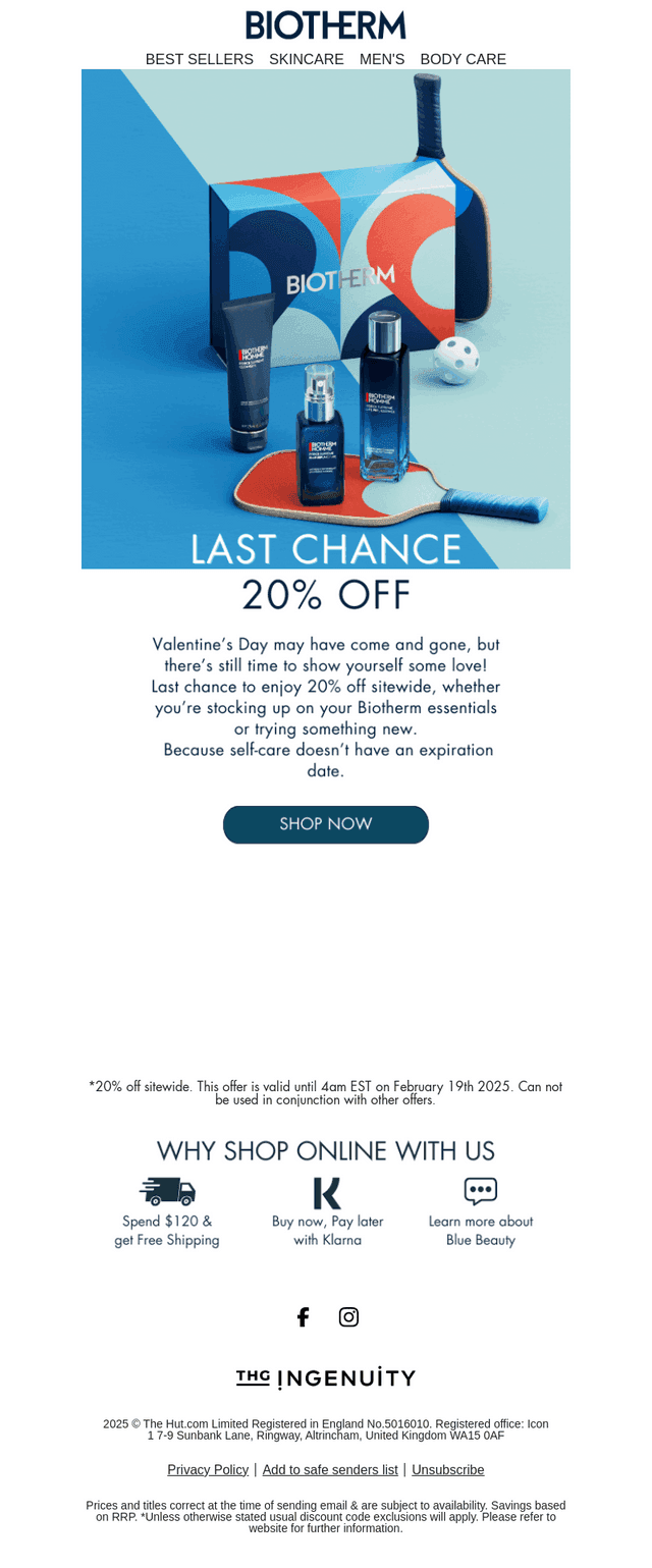 Your last chance! 20% off! 🚨
