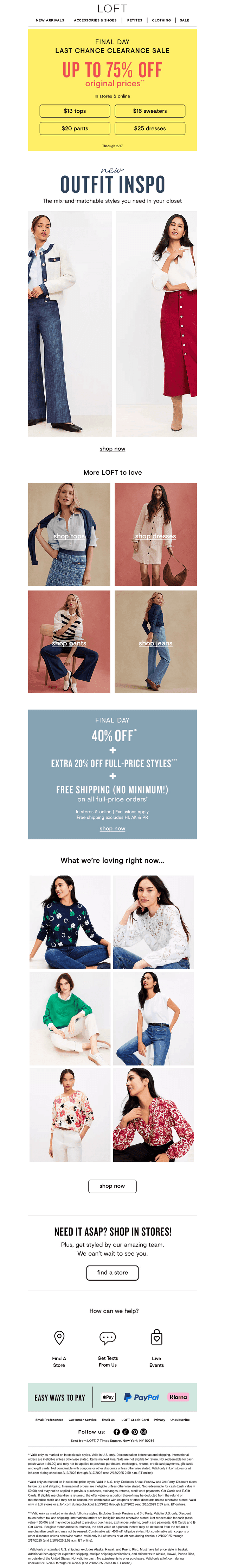 FINAL DAY: 40% off + EXTRA 20% off + FREE shipping