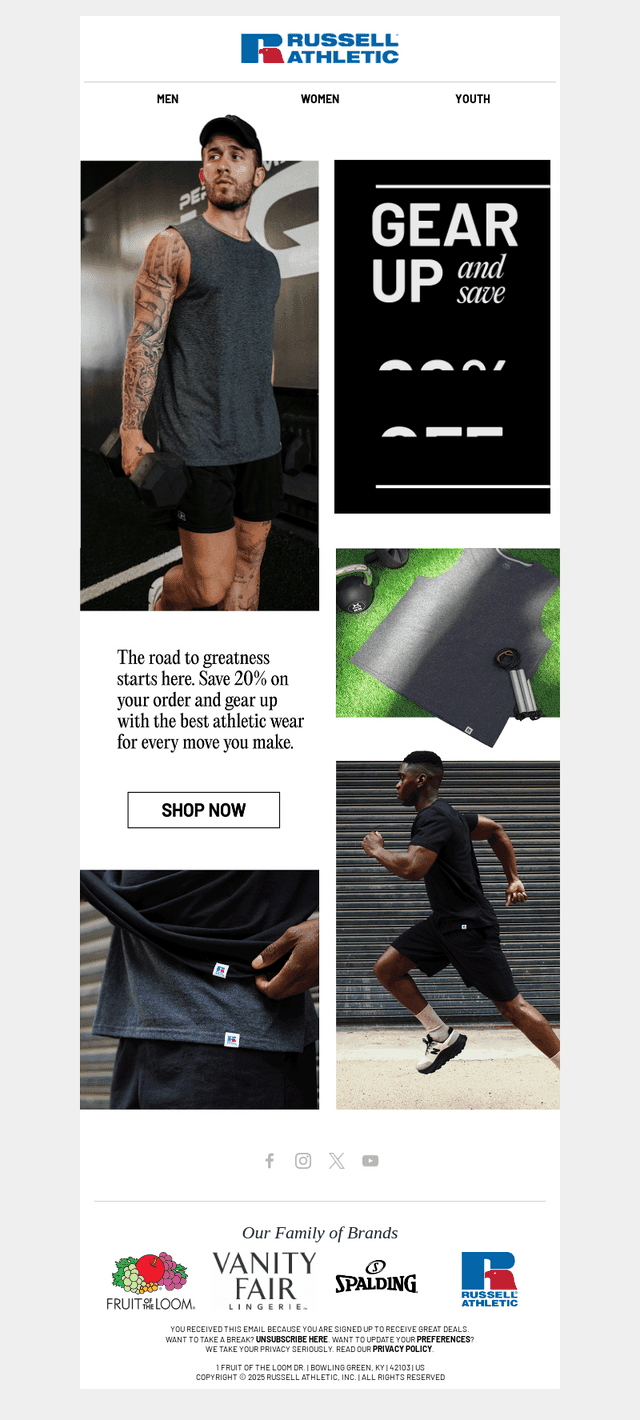 Gear Up & Save 20% Off!