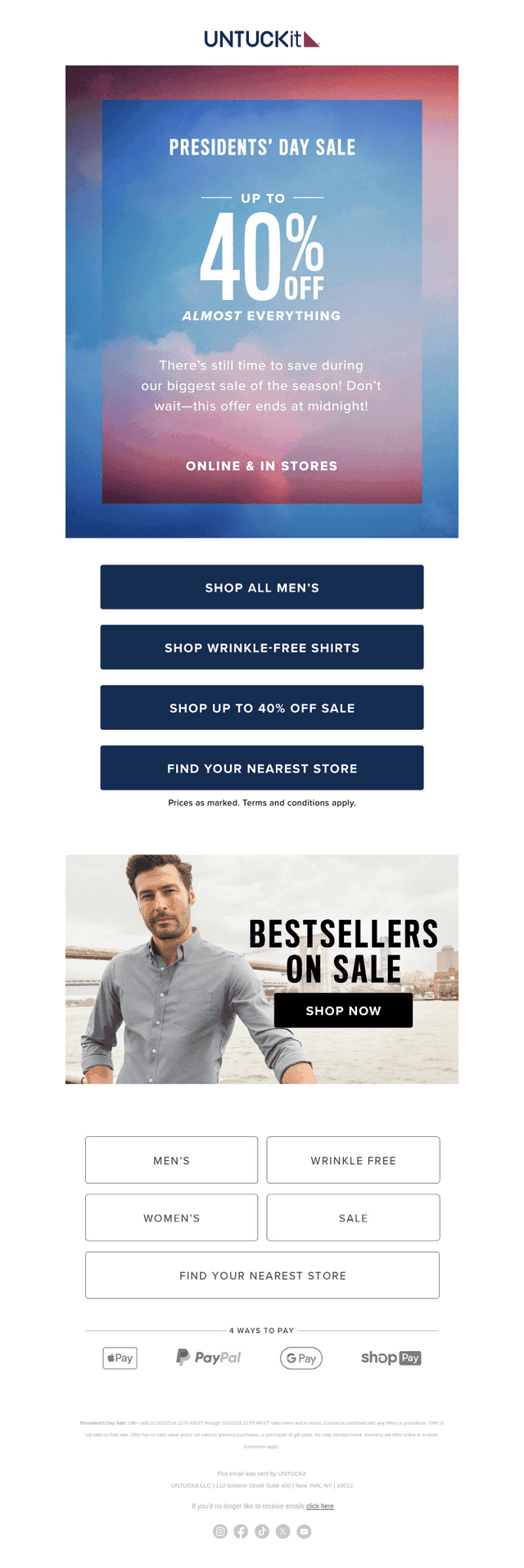 Last Chance: Up to 40% Almost Everything!