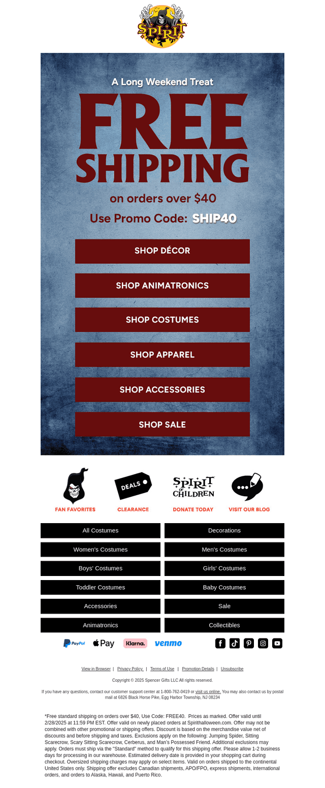 🚨 Free shipping over $40
