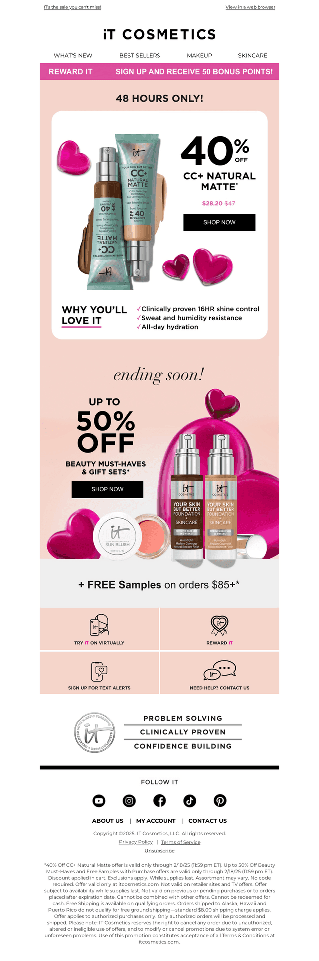 48HRs Only: 40% OFF CC+ Natural Matte