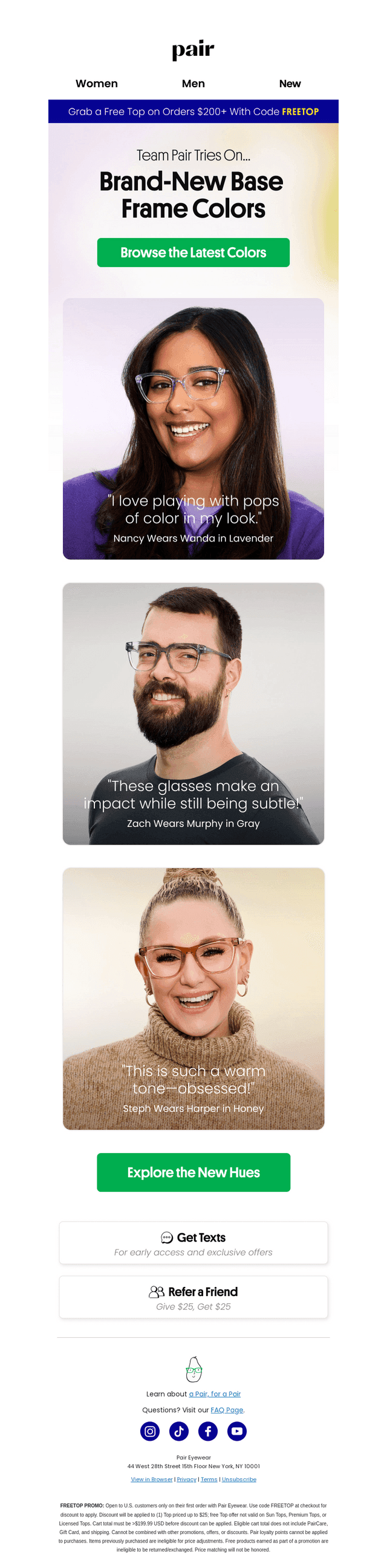 Team Pair Tries On…
