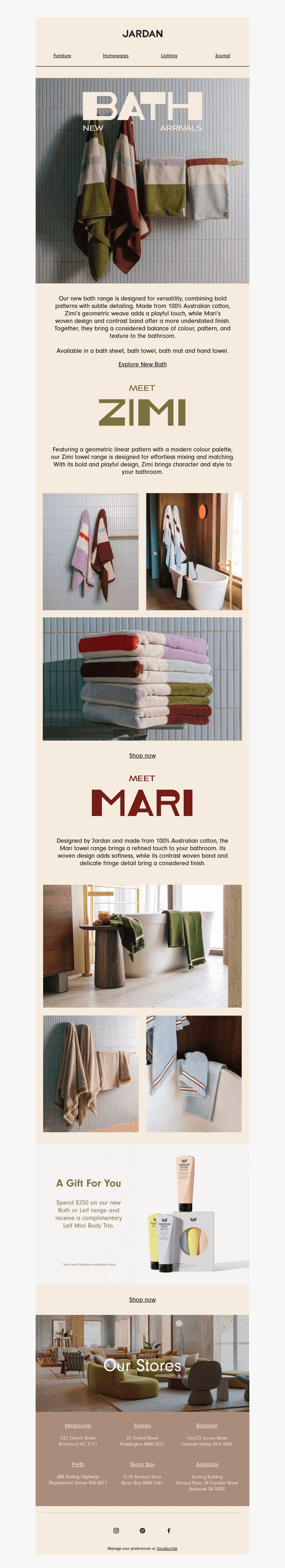 Bath New Arrivals